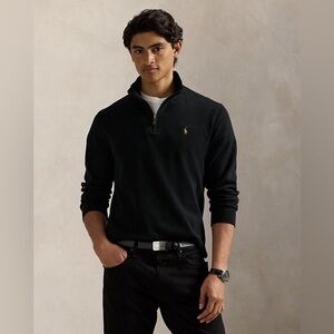Polo Ralph Lauren Estate Rib Quarter Zip Pullover Men’s size LT Black